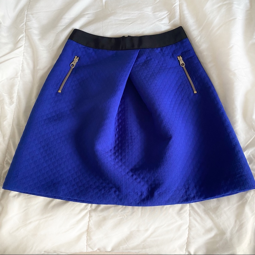 Ted Baker London Royal Blue A-line skirt
